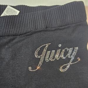 NWOT Juicy Couture Blue Velour Sweatpants with pockets. Size L.